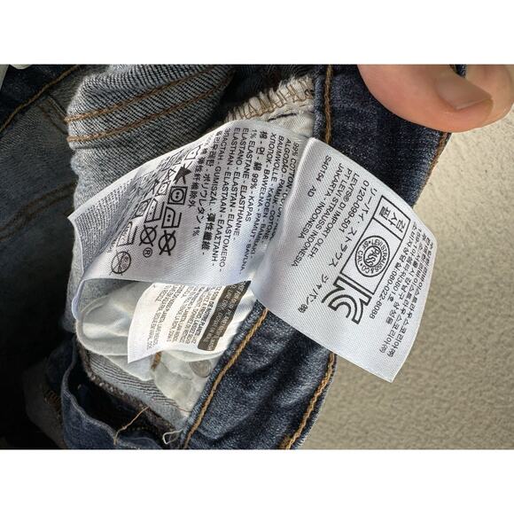 Levis 515 Jeans Womens sz 12 31x32 FITS 33x30 Blue Bootcut Dark Wash 5 Pocket - Picture 13 of 16